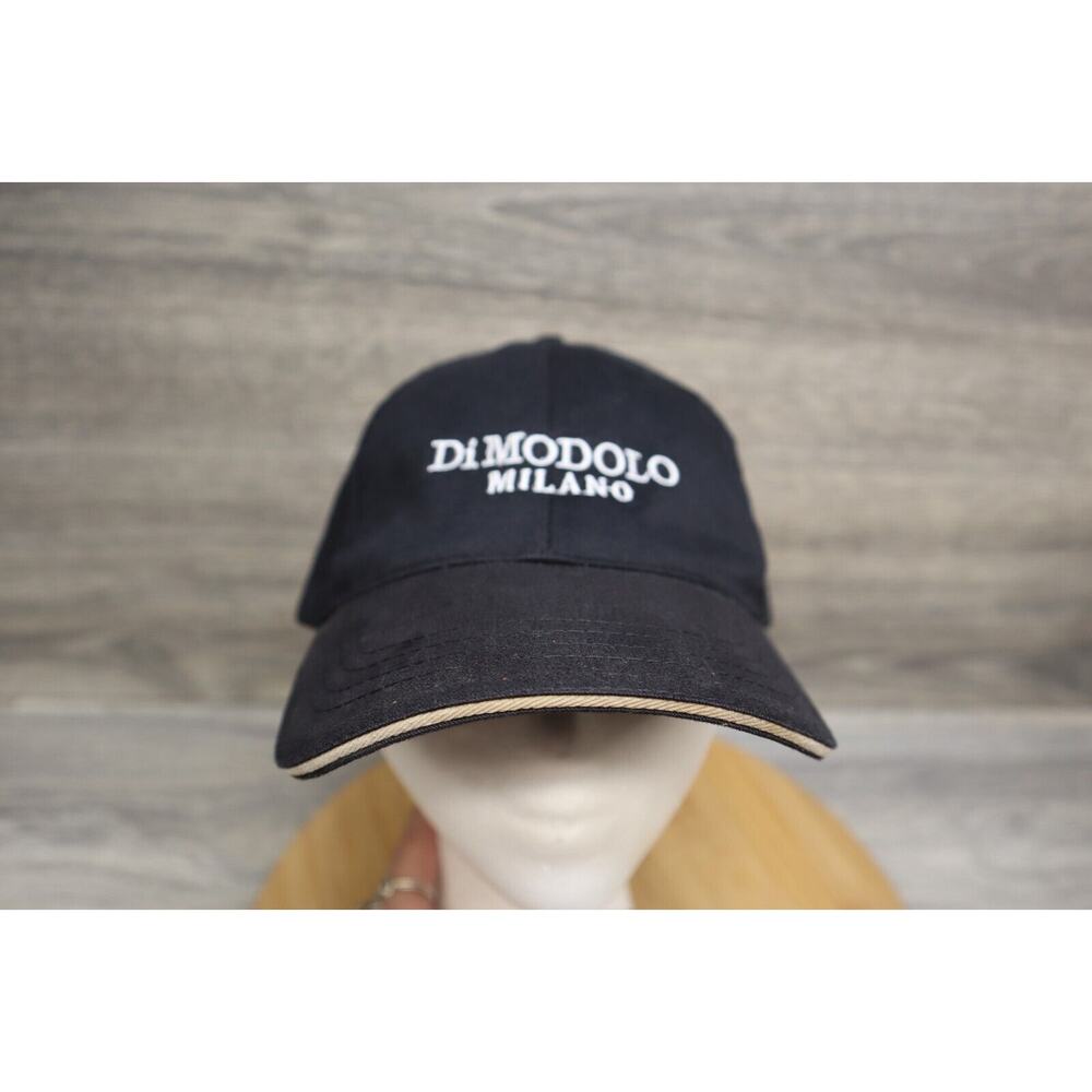 Head Shot Mens Adjustable Cap Strap Back Di Modolo Milano Black White Casual